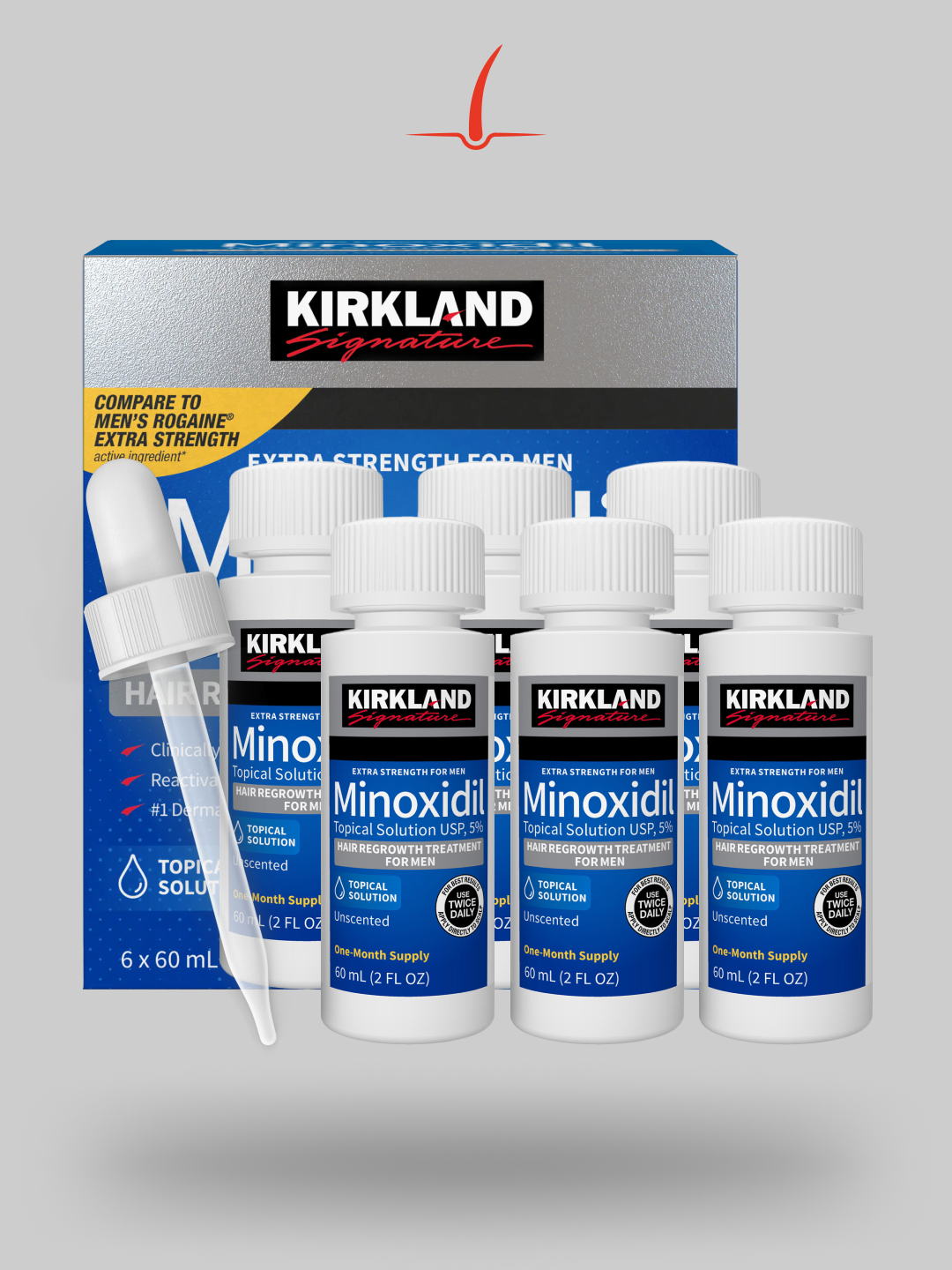 Caja de Minoxidil Kirkland 5% x 6 unidades