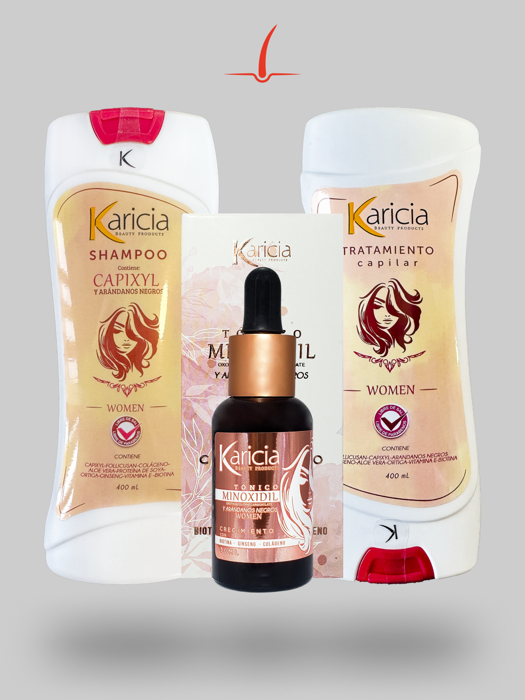 Combo - KIT Crecimiento Cabello Mujer Karicia