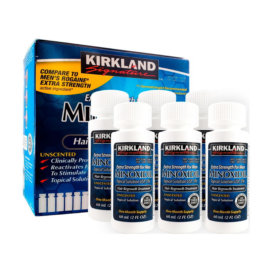 Caja De Minoxidil Kirkland 5 X 6 Unidades