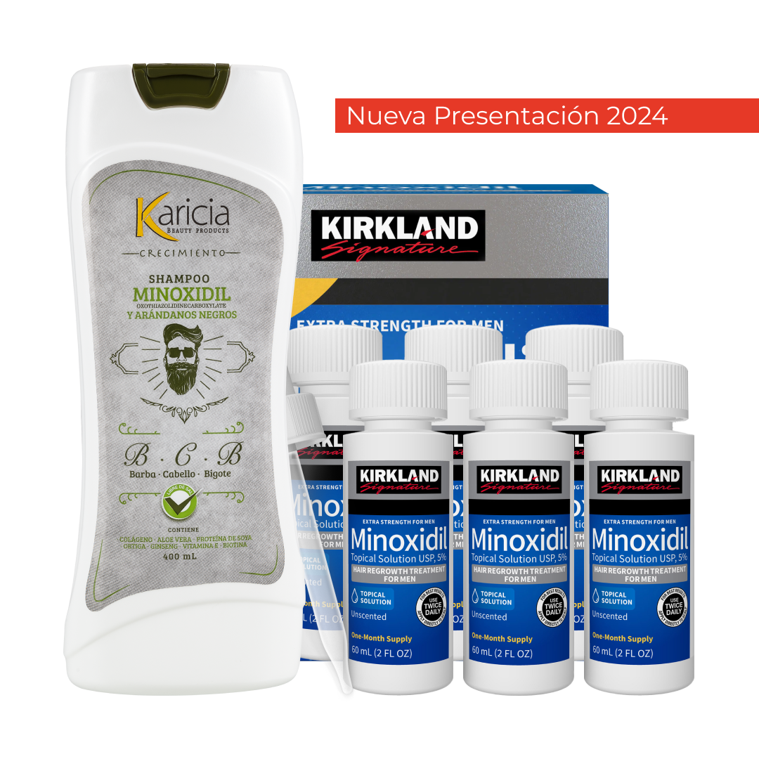 Combo - KIT Minoxidil Kirkland + Shampoo