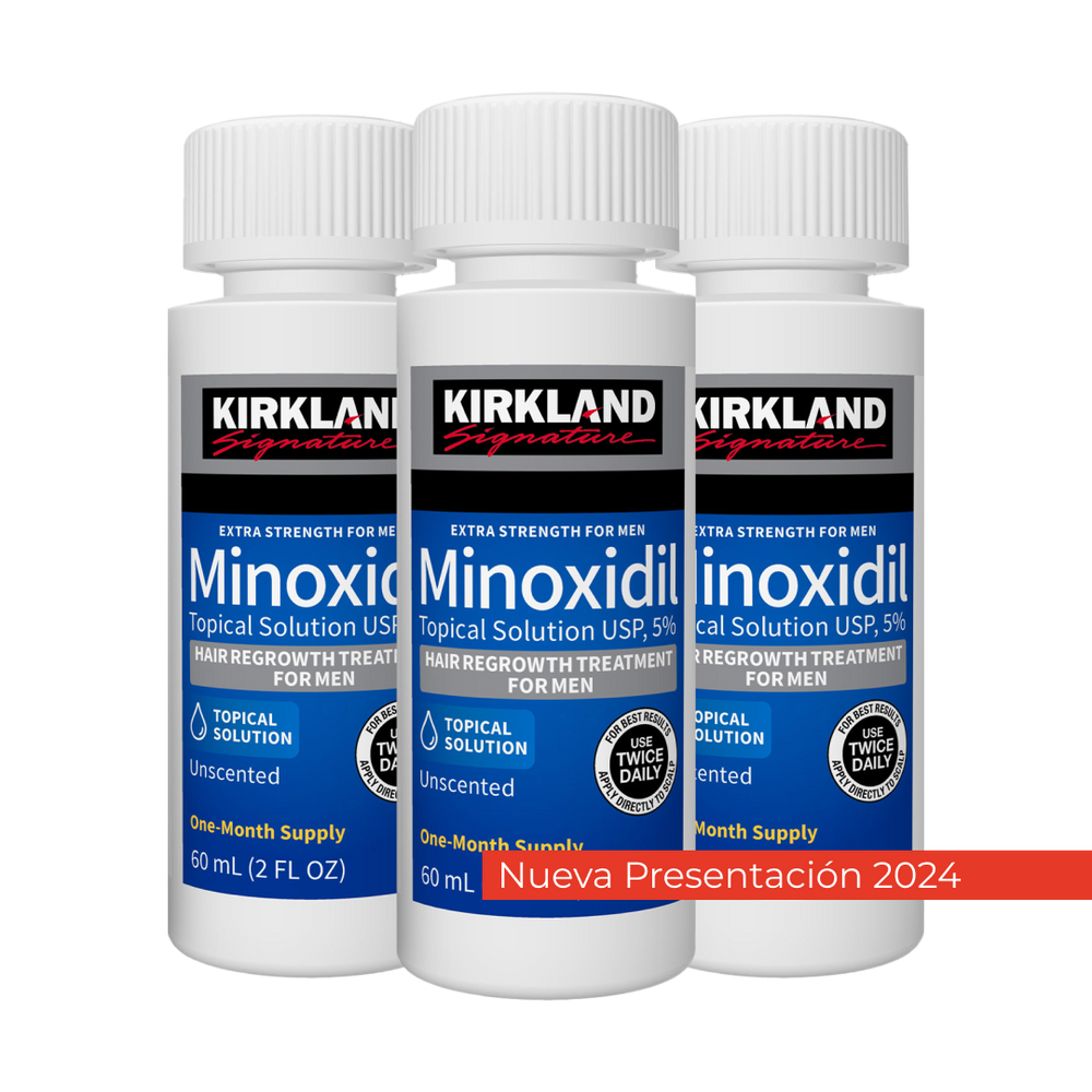 Minoxidil kirkland 5 x 3 unidades