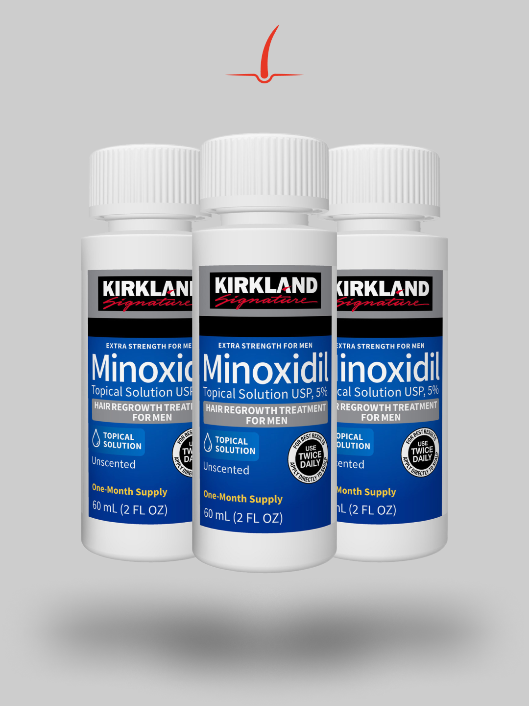 Minoxidil Kirkland 5% x 3 unidades