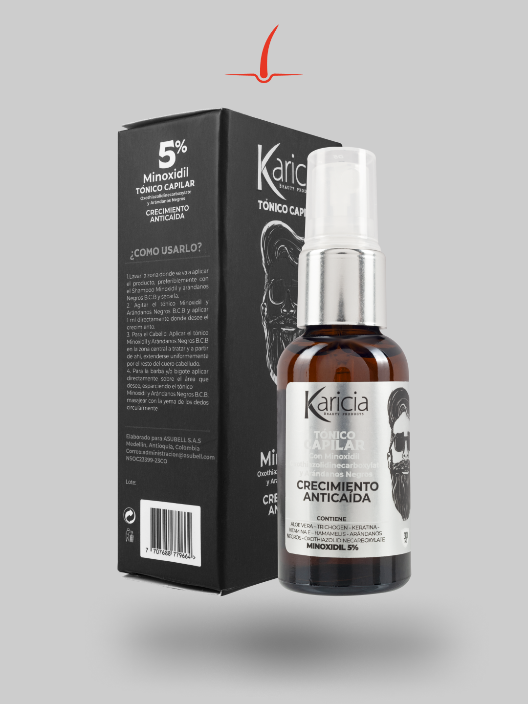 Minoxidil 5% Karicia Hombre