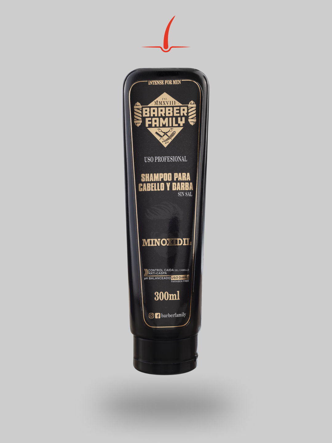 Shampoo Minoxidil Barber Family Hombre