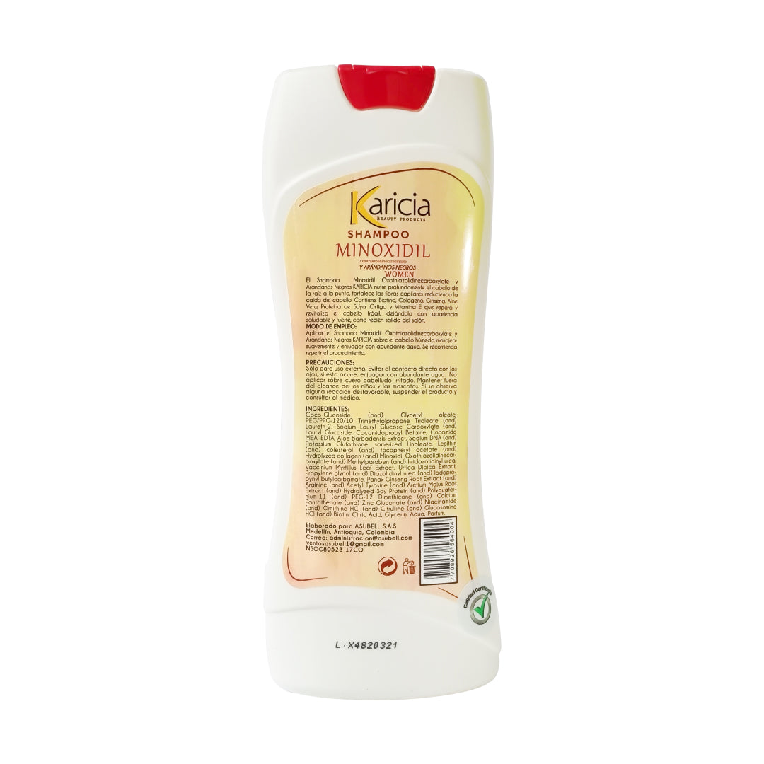 Shampoo Karicia Mujer con Minoxidil